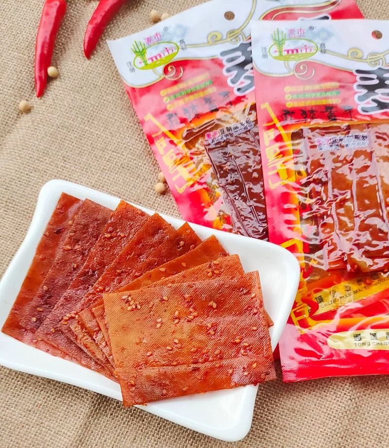 麦市干子，麻辣香干 湖北通城麦市土特产