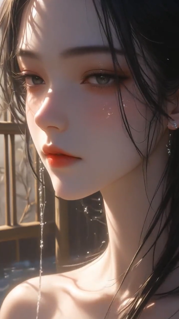AI生成棕色头发二次元美少女
