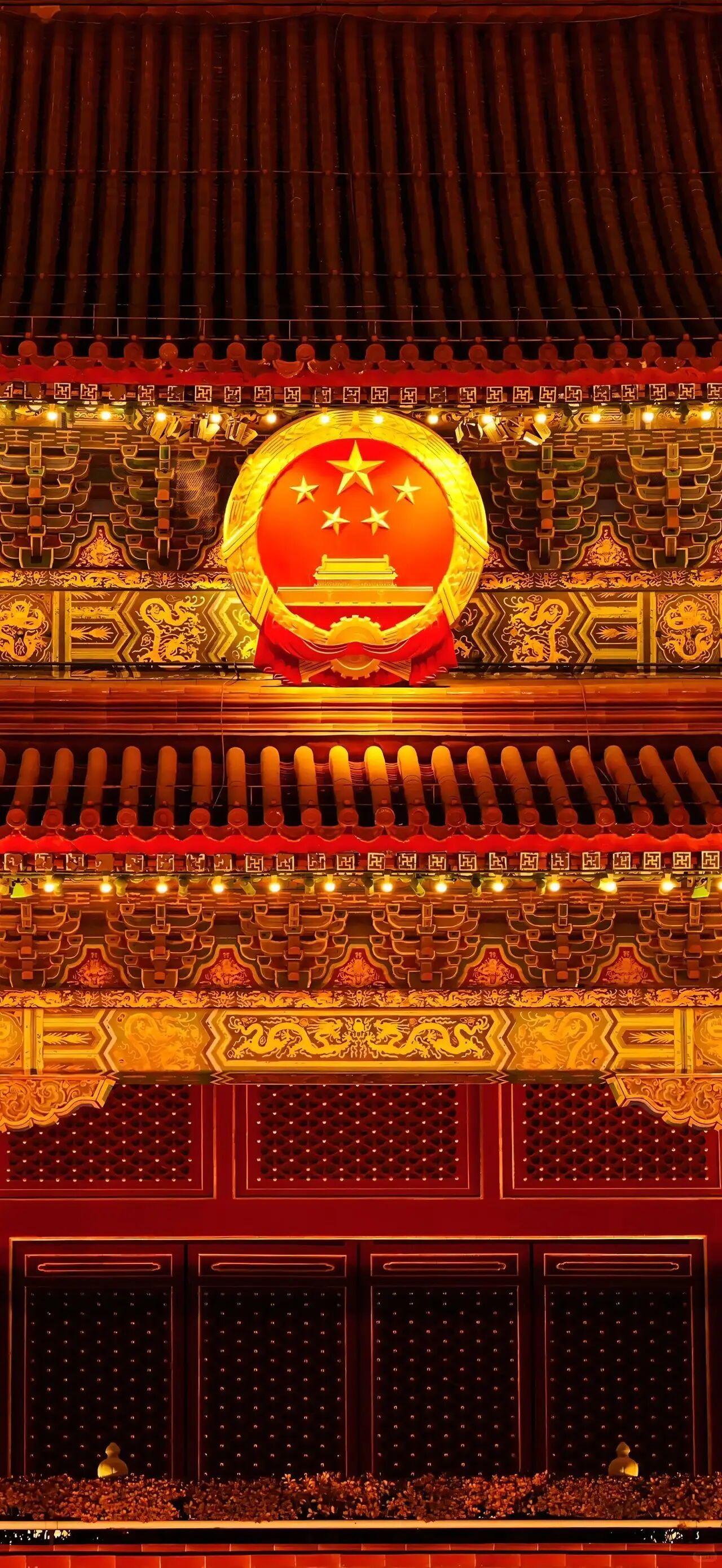 天安门国徽高清壁纸