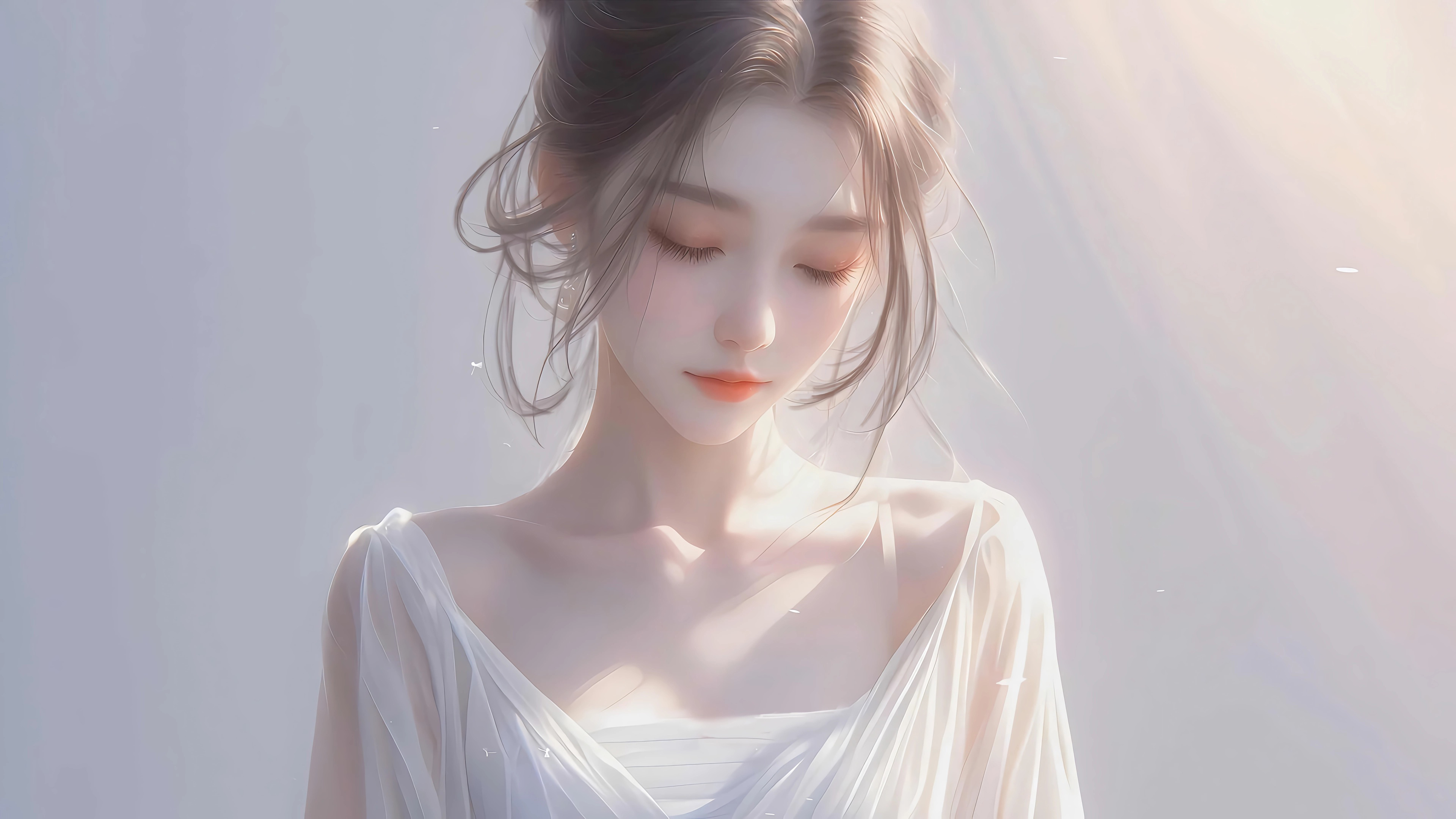 温柔美女高清壁纸