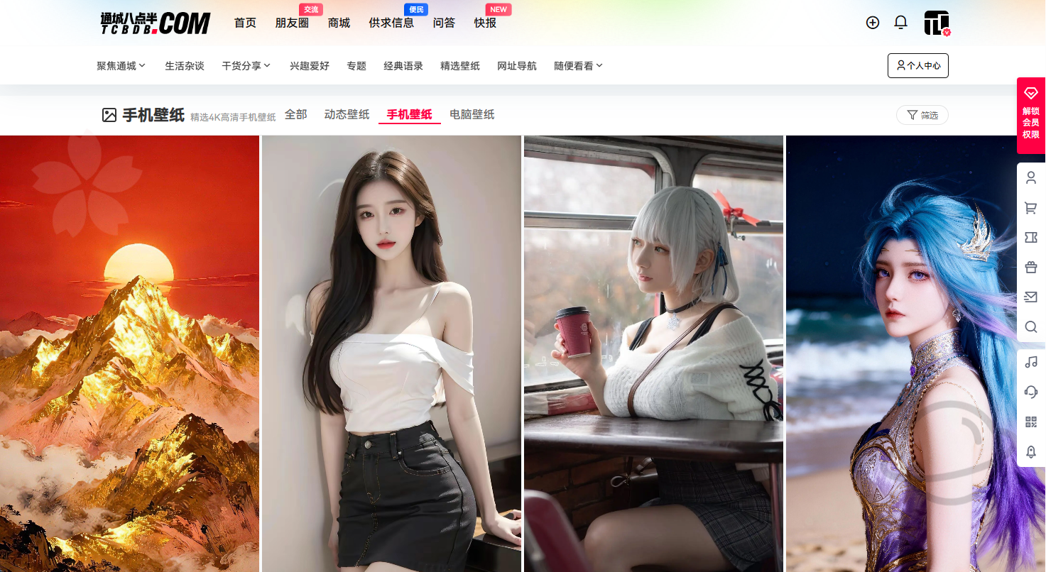 给B2主题添加壁纸中心功能,无缝集成个人中心壁纸收藏以及下载权限,壁纸网站该有的功能都有了
