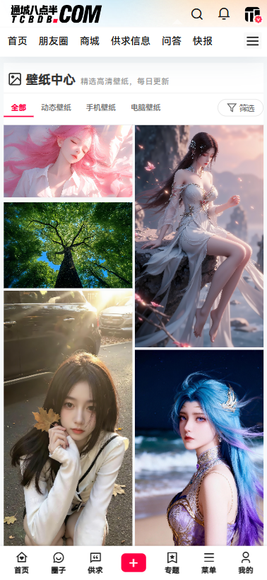 给B2主题添加壁纸中心功能,无缝集成个人中心壁纸收藏以及下载权限,壁纸网站该有的功能都有了