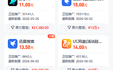 不止夸克网盘拉新，还有很多大厂产品都能推广赚钱
